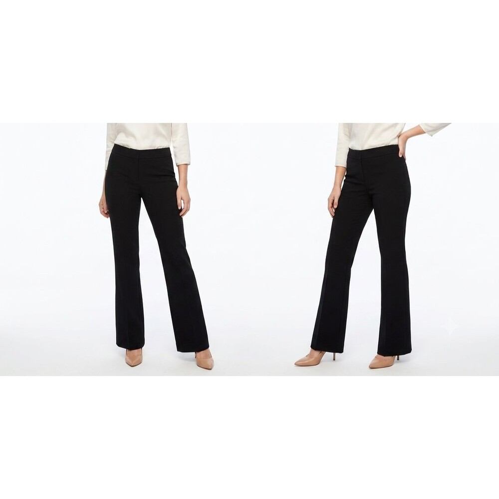 White House Black Market Legacy Flare Pants Black Dress Trouser Sz 4R 30x30 EUC